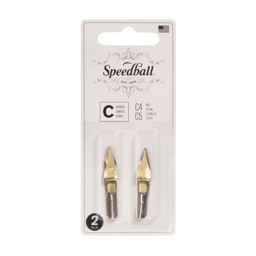 Speedball C-Series Drawing Nibs Set  C4 & C5