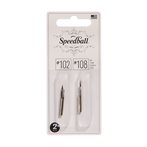 Speedball Drawing Nibs Set  #102 & #108