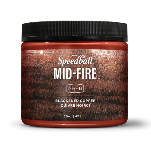 Speedball Mid-Fire Glaze - Blackened Copper - 16oz