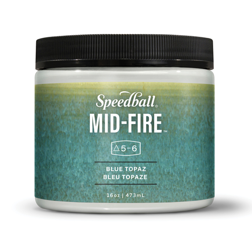 Speedball Mid-Fire Glaze - Blue Topaz - 16oz