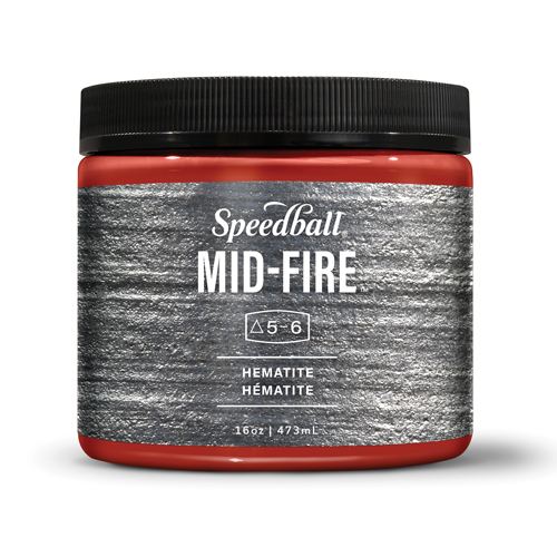Speedball Mid-Fire Glaze - Hematite - 16oz