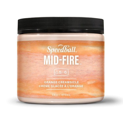 Speedball Mid-Fire Glaze - Orange Creamsicle - 16oz
