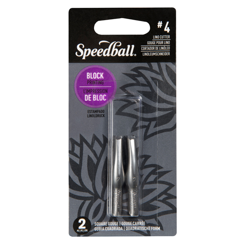 Speedball Lino Blade #4 Square - Pack of 2