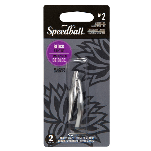 Speedball Lino Blade #2 Large V - Pack of 2