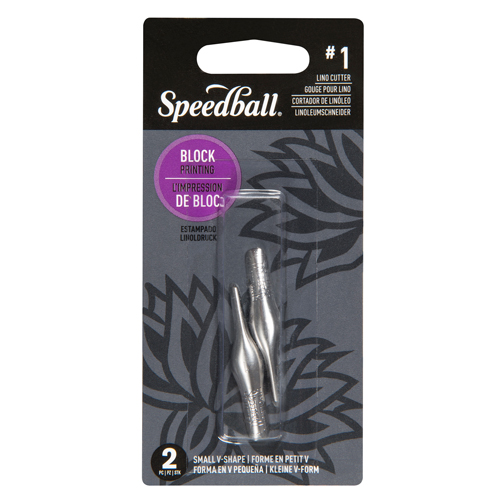 Speedball Lino Blade #1 Small V - Pack of 2