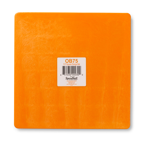 Speedball Square Pottery Wheel Bat - 7.5", Orange