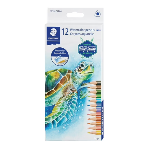 Staedtler Triangular Watercolour Pencil - Set of 12