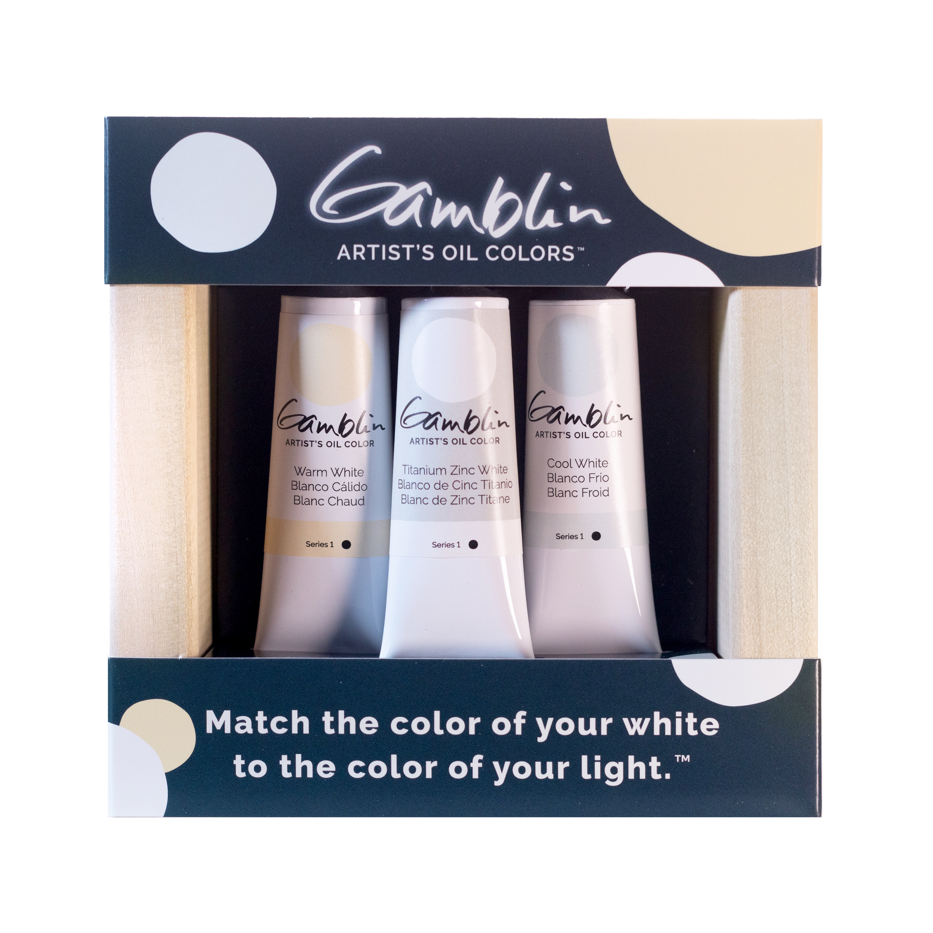 Gamblin Artist's Oil Colours - Whites Set of 3