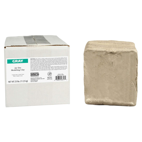 Amaco Air Dry Clay -  Grey, 25lb