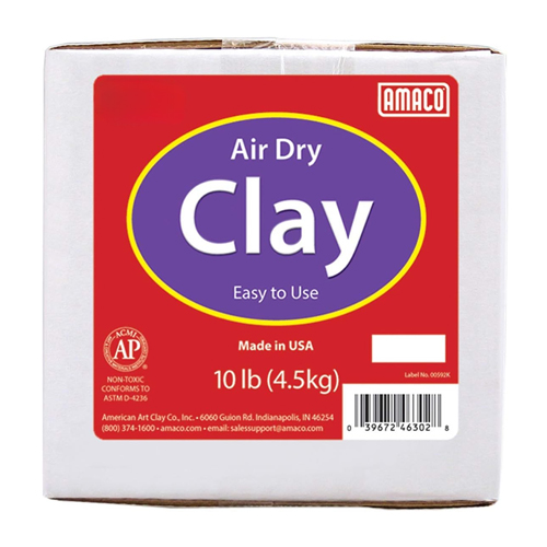 Amaco Air Dry Clay -  Grey, 10lb