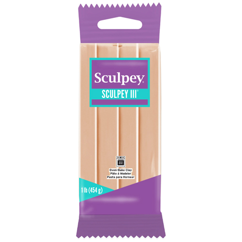 Sculpey III Polymer Clay #093 Beige 1lb Block