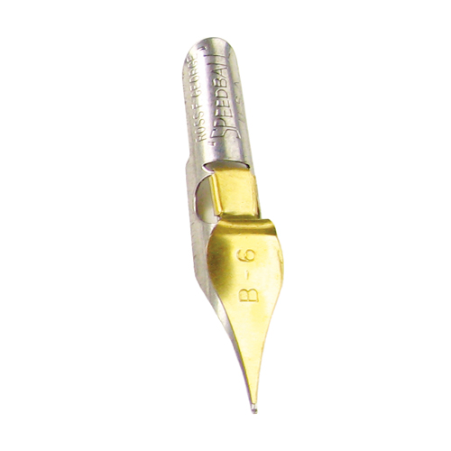 Speedball Calligraphy Pen Nib B-6 Round - Pack of 12