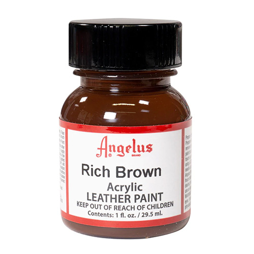 Angelus Acrylic Leather Paint 1oz  Rich Brown