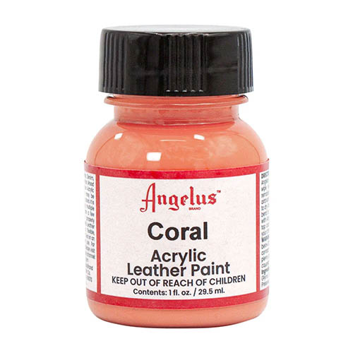 Angelus Acrylic Leather Paint 1oz  Coral