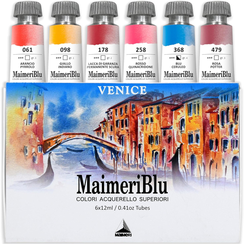 Maimeri Blu Watercolour Venice Set - 6 x 12ml