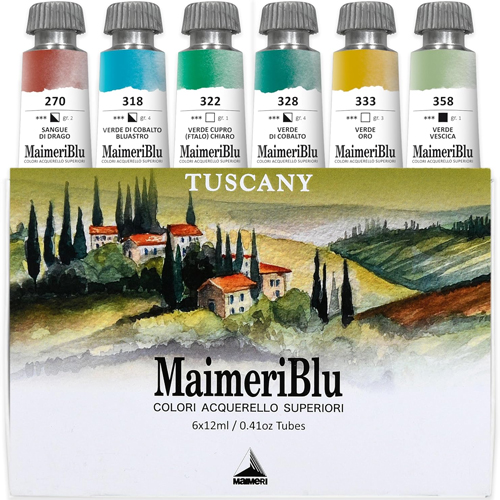 Maimeri Blu Watercolour Tuscany Set - 6 x 12ml