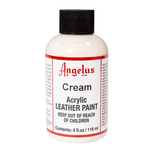 Angelus Acrylic Leather Paint 4oz  Cream