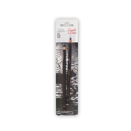 Conté à Paris  Set of 2 Black Pastel Pencils