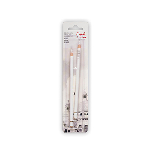 Conté à Paris  Set of 2 White Pastel Pencils