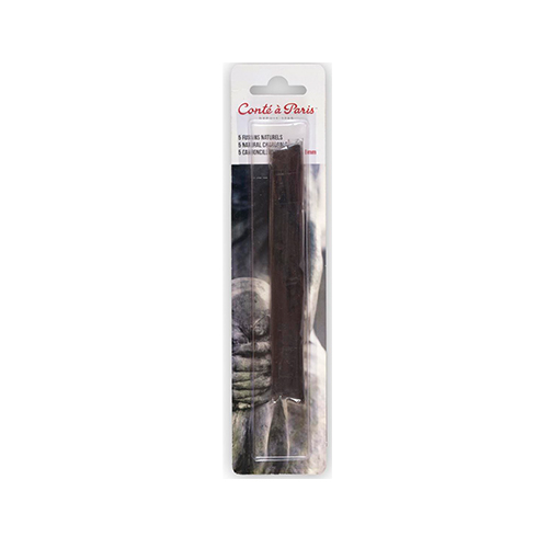 Conté à Paris Natural Round Charcoal  Pack of 5 (6mm)