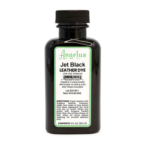 Angelus 3oz Low VOC Leather Dye - Jet Black
