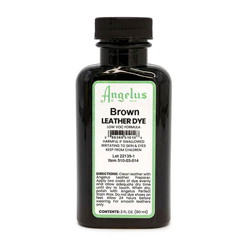 Angelus 3oz Low VOC Leather Dye - Brown