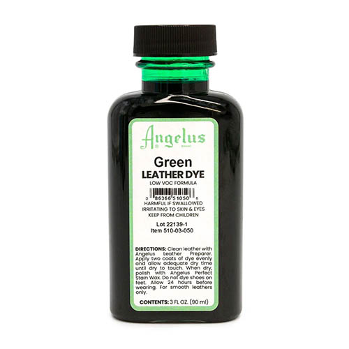 Angelus 3oz Low VOC Leather Dye - Green