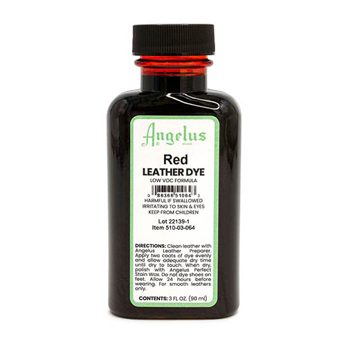 Angelus 3oz Low VOC Leather Dye - Red