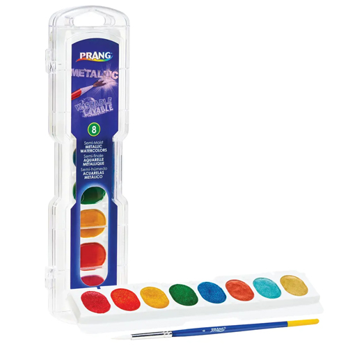 Prang Washable Metallic Watercolor Set of 8
