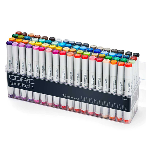 COPIC Sketch Markers - 72 colours - Set A