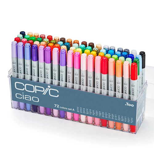 Copic Ciao Double-Ended Markers - 72 colours - Set A