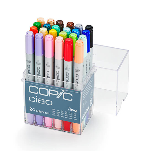 Copic Ciao Double-Ended Markers Set - Basic 24 Pack