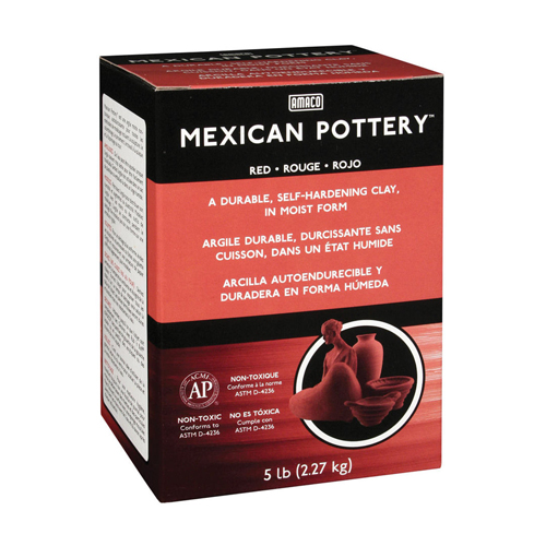 Amaco Mexican Airdry Clay 5lbs (red)