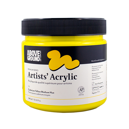 Above Ground Premium Series Artists Acrylic 946ml - Cadmium Yellow Medium Hue