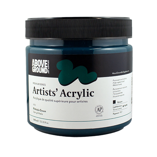 Above Ground Premium Series Artists Acrylic 946ml - Phthalo Green