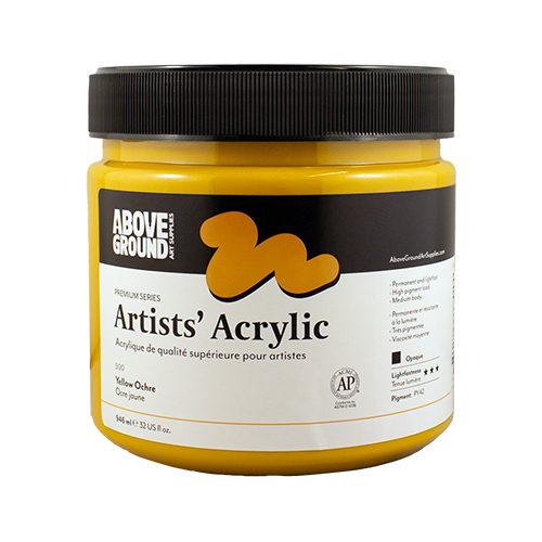 Above Ground Premium Series Artists Acrylic 946ml - Yellow Ochre