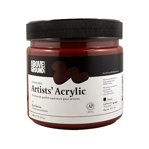 Above Ground Premium Series Artists Acrylic 946ml - Burnt Sienna