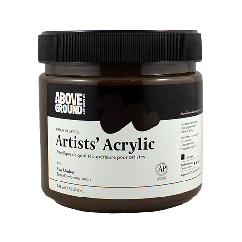 Above Ground Premium Series Artists Acrylic 946ml - Raw Umber