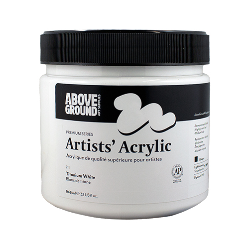 Above Ground Premium Series Artists Acrylic 946ml - Titanium White