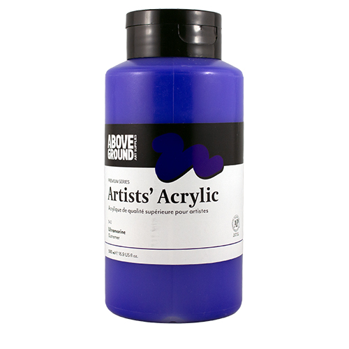 Above Ground Premium Series Artists Acrylic 500ml - Ultramarine