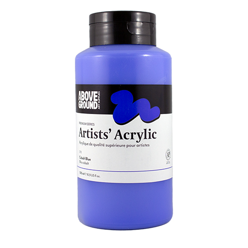 Above Ground Premium Series Artists Acrylic 500ml - Cobalt Blue