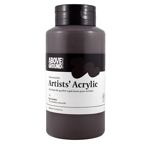 Above Ground Premium Series Artists Acrylic 500ml - Raw Umber