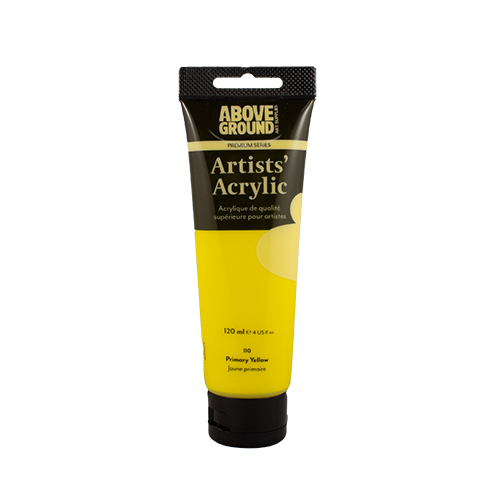 Above Ground Premium Series Artists Acrylic 120ml - Primary Yellow