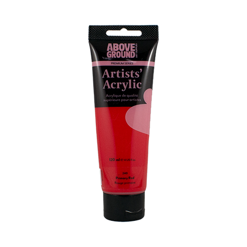 Above Ground Premium Series Artists Acrylic 120ml - Primary Red
