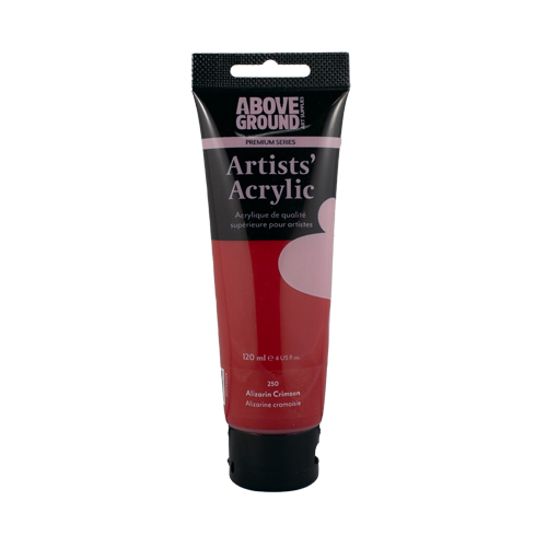 Above Ground Premium Series Artists Acrylic 120ml - Alizarin Crimson