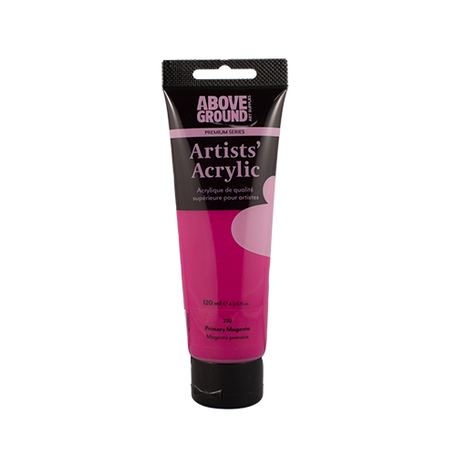 Above Ground Premium Series Artists Acrylic 120ml - Primary Magenta