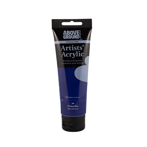 Above Ground Premium Series Artists Acrylic 120ml - Primary Blue