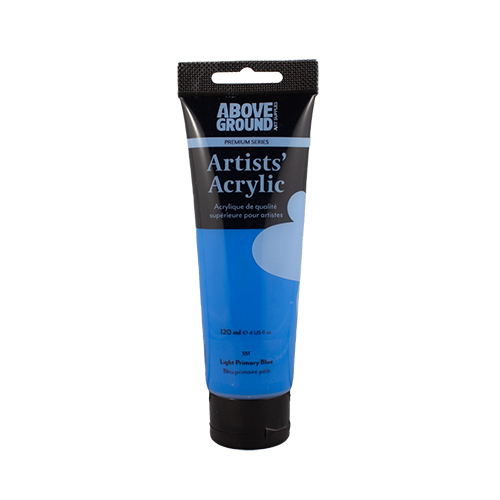 Above Ground Premium Series Artists Acrylic 120ml - Primary Blue Light