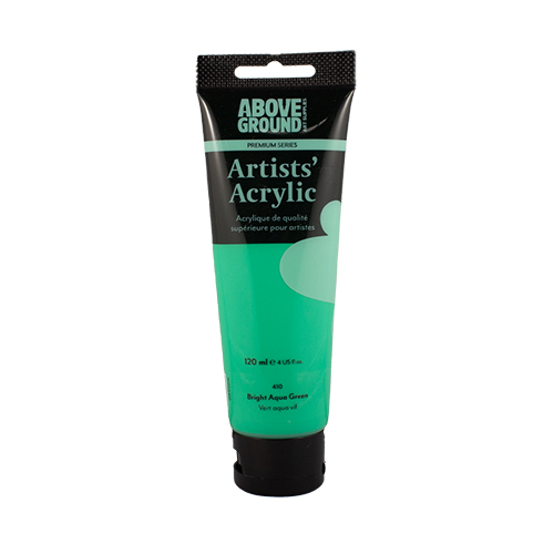 Above Ground Premium Series Artists Acrylic 120ml - Bright  Aqua Green