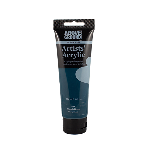 Above Ground Premium Series Artists Acrylic 120ml - Phthalo Green